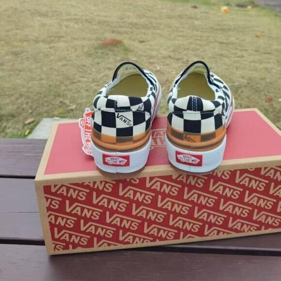 VANS Era Stacked Checkerboard Slip On Canvas Shoes - Picture 3 of 7